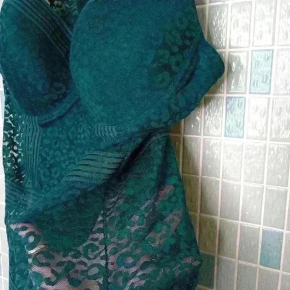 Push Up Bra Bodysuit Shape Wear Dark Green - Picture 6 of 14